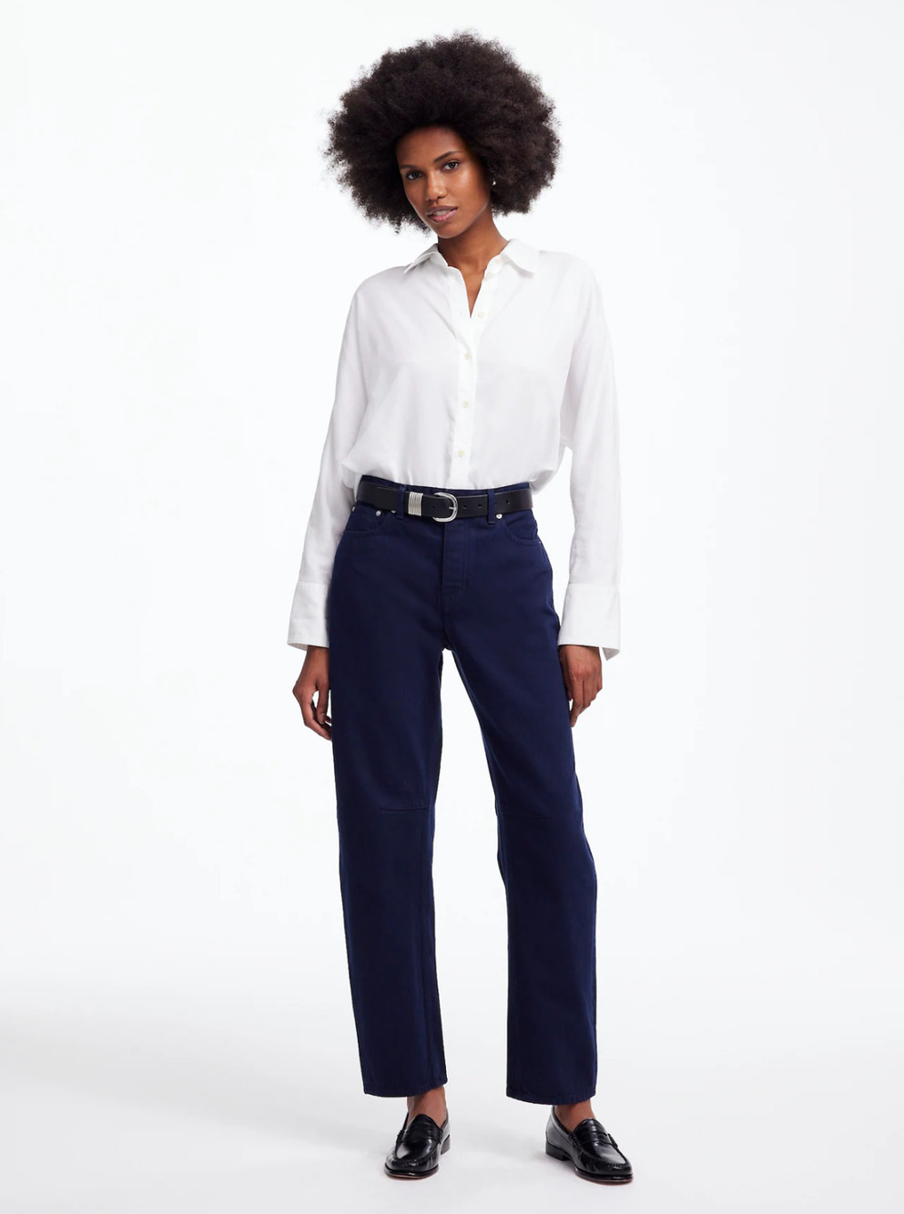 Madewell petite barrel Leg Jeans